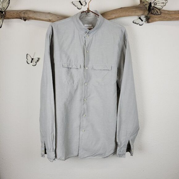Robert Friedman linen blend button up shirt - Picture 1 of 6